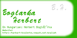boglarka herbert business card